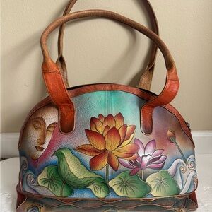 Anuschka Hand Painted Leather Handbag